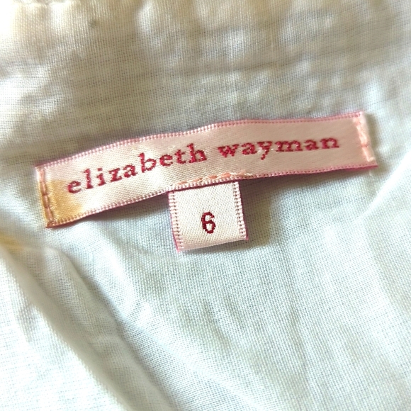 Elizabeth Wayman Blue and White Striped Strapless Dress - Picture 5 of 6